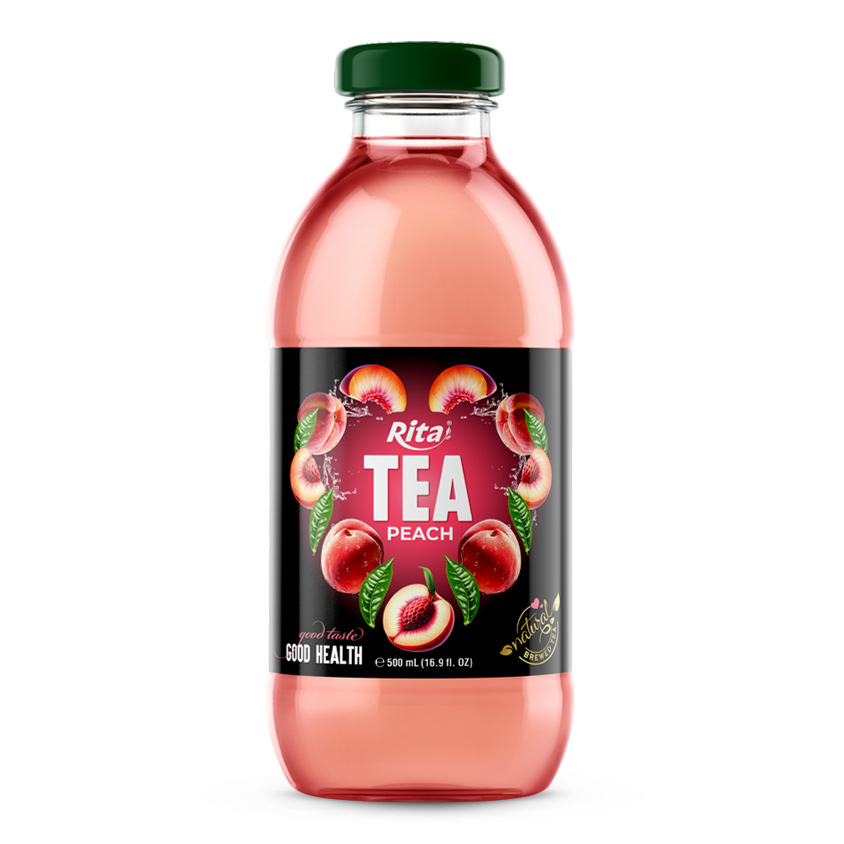 16.9 Fl OZ Tea Drink With Peach Juice Natural Brewed Tea